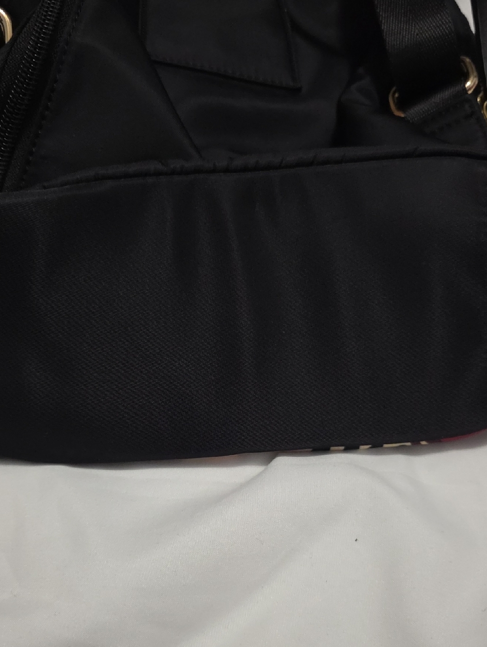 Spartina 449 Black Floral-Trim Mini Backpack - Picture 9 of 14